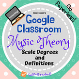 Music Theory Unit 15, Lesson 62: Scale Degrees and Definitions Digital Resources